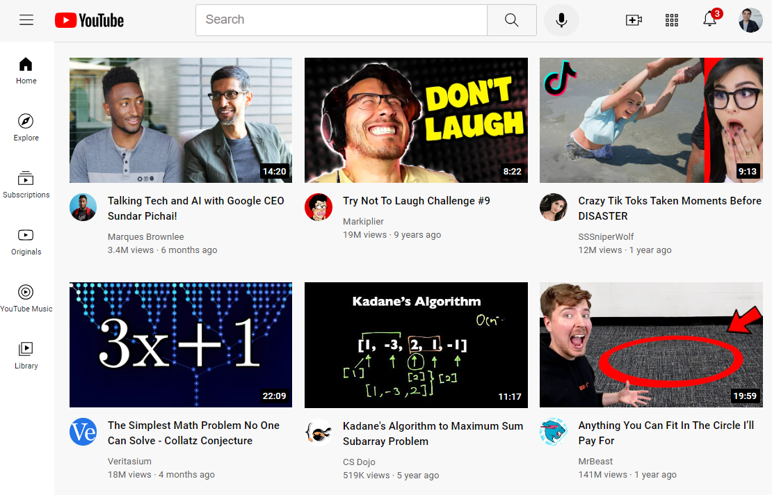 YouTube website preview image