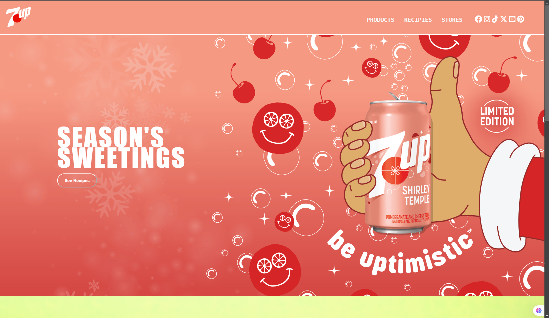 7up website preview image